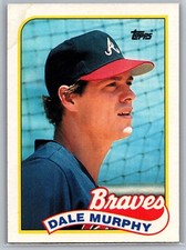 1989 Topps Dale Murphy #210 Atlanta Braves MLB Baseball Card