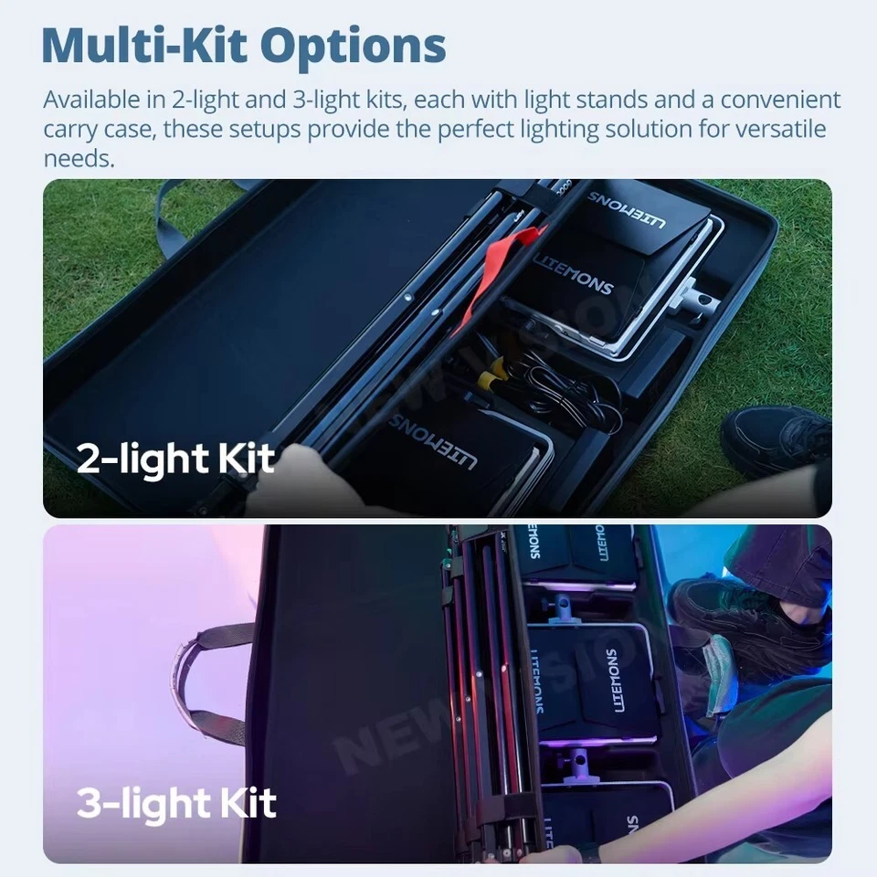 Godox LITEMONS LP400R 400W RGBWW Full Color Led Video Panel Light 1800K-10000K - Image 3 of 4