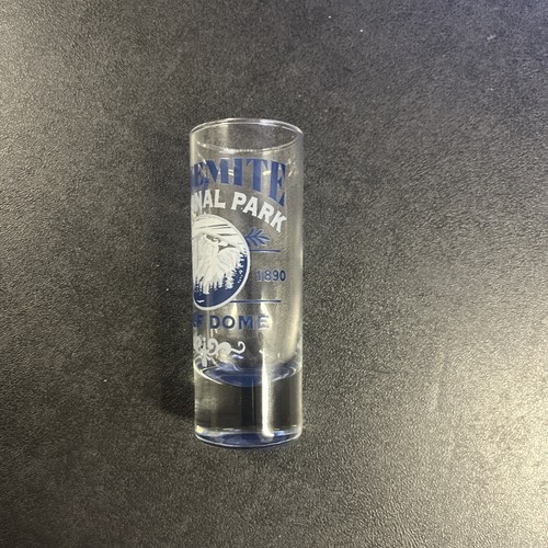 Tall YOSEMITE National Park Half Dome Since 1890 Shot Glass 4” - Picture 3 of 6