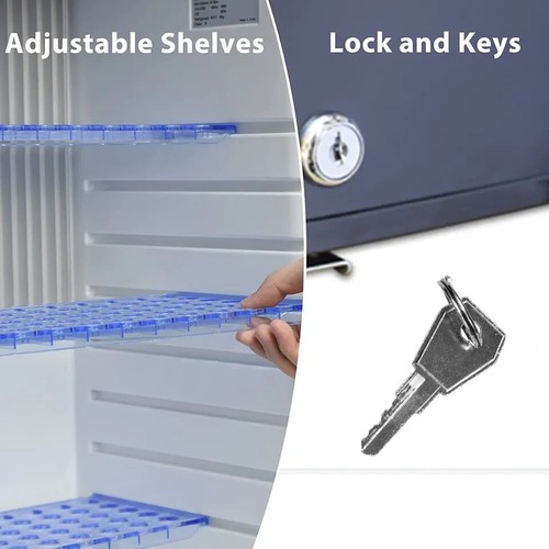 SMAD 240V 12V abschließbarer Wohnmobil Kühlschrank leise 2 Wege Campingkühlschrank Wohnmobil Van LKW - Bild 16 von 38