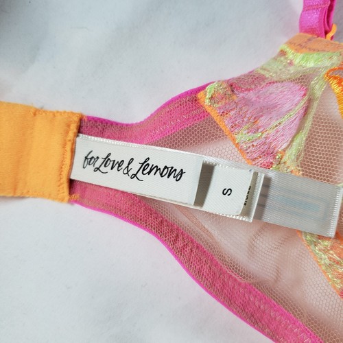Victoria's Secret for Love and Lemons kleine Tulpe Bustier rosa orange Neon - Bild 8 von 9