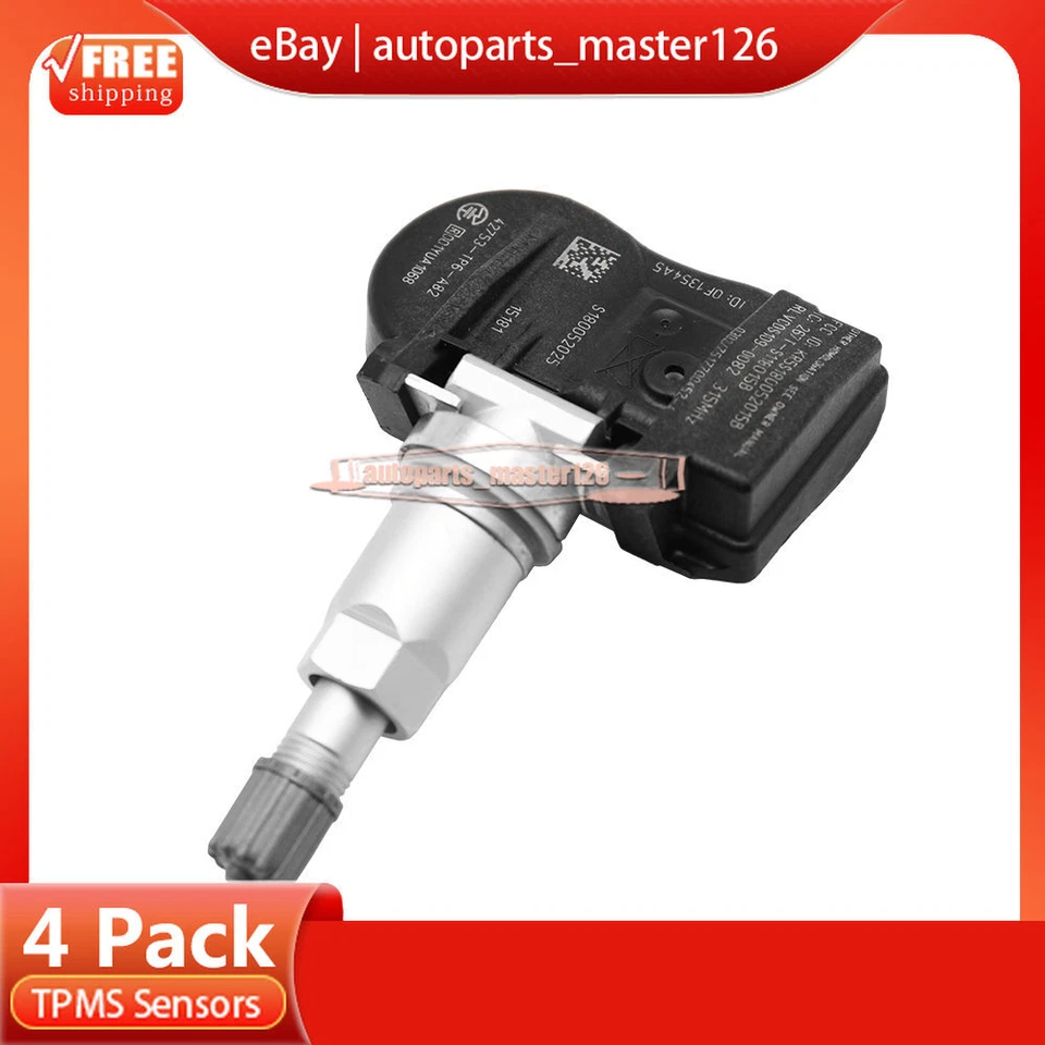 4PCS For Honda Accord Crosstour Tire Pressure Sensor TPMS 42753-TP6-A820-M1 - Image 4 of 4