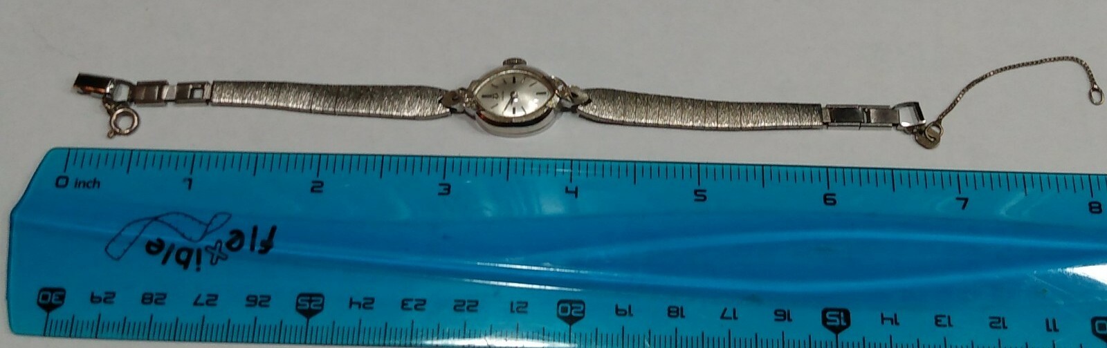 Vintage Ladies Diamond 14k White Gold  OMEGA Watch Personalized image 4