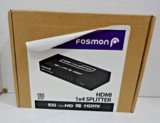 Fosmon HDMI 1x4 Splitter 3D Full HD 4K HDMI  HD1838 4K 3D 3.4Gbps Per Channel