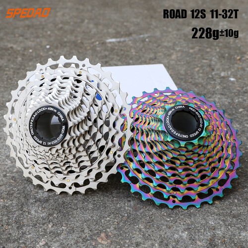 12 Speed 11-32T Road Bike Cassette Road Bicycle Freewheel 12s Chain For HG - Foto 17 di 29
