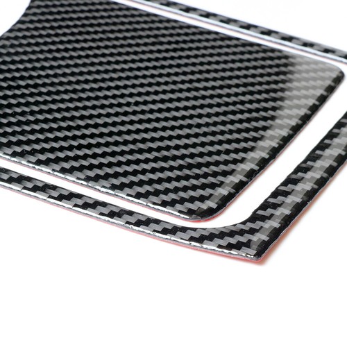 Carbon Fiber Rear Watercup Panel Control Trim Cover For Subaru Forester 2005-08 - Imagen 3 de 13