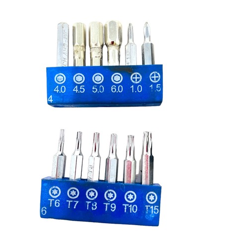 39 Pcs JM Cvr H3 and Assorted Phillips, Slotted Screwdrive & Drill Bit Set - Picture 3 of 6