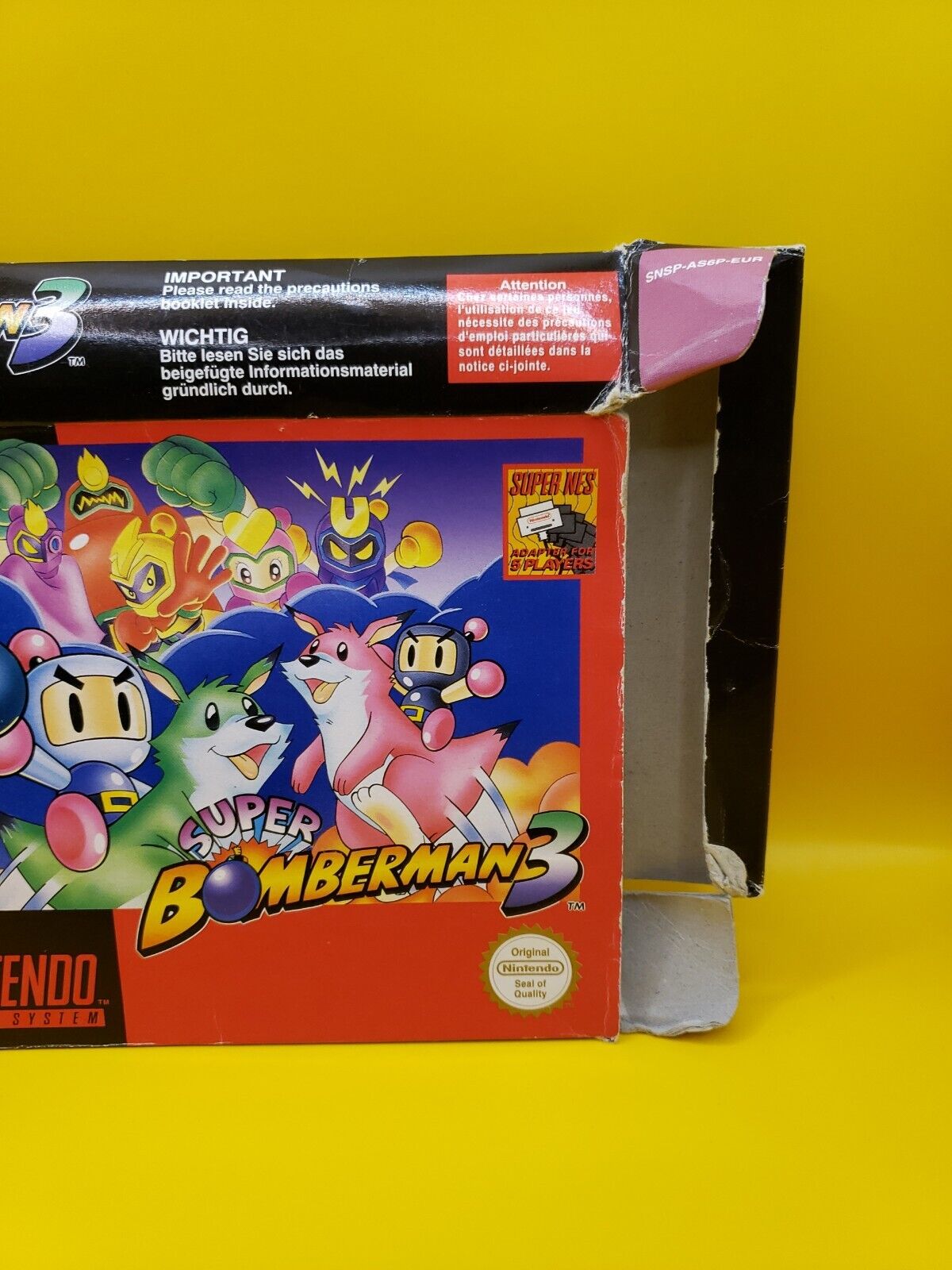 Super Nintendo Super Bomberman Box 