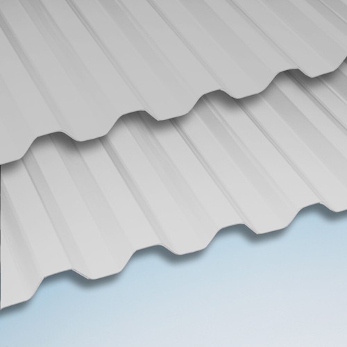PVC Wellplatten 8x2 m, Lichtplatten Set hagelfest mit Befestigung, weiss + grau - Bild 7 von 7