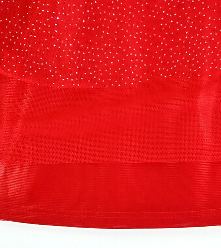 Girls Red And Silver Foil Sparkle Dressy Layered Tulle Tutu Skirt Size L - Picture 3 of 6