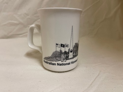 Australian National Korean War Memorial Mug Cup Black & White AFC