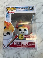 Funko Pop! Ghostbusters Afterlife GITD Mini Puft On Fire #936 Target LE Figure