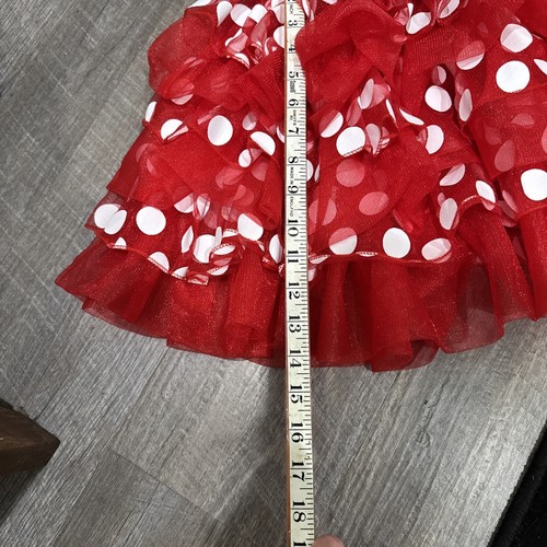 Minnie Mouse Skirt Adult Costume TuTu Mesh Red Polka Dot Disney - Picture 13 of 14