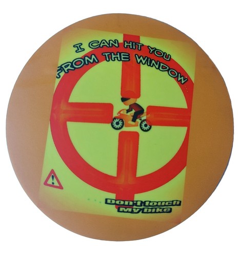 Motorcycle Anti Theft Sticker - Picture 1 of 4