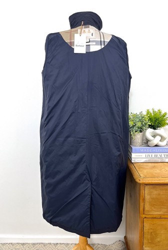 New BARBOUR Navy Cordelia Quilt Coat £229 UK 10 EU 36 USA 6 Medium Net a Porter - Picture 9 of 11