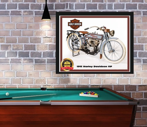 Harley Davidson - 1915 11F - Rara - Insegna in metallo 11 x 14 - Foto 3 di 4