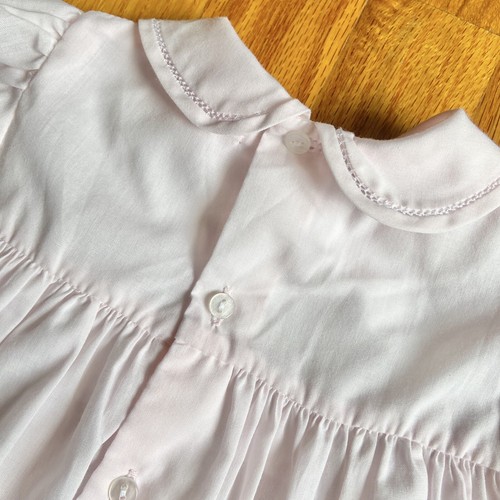 Vestito bambina Petit Ami taglia 3 mesi abito manica corta fiori rosa pallido - Foto 6 di 8