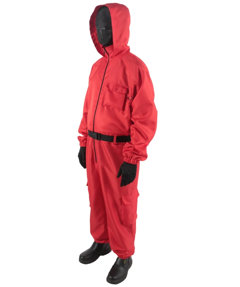 Red Guard Jumpsuit Costume | TV Show Soldier Cosplay Fancy Dress Costume - Image 3 of 4