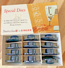 Vtg Singer 12 Special Disks Deluxe ZigZag 600 & Special ZigZag 603 Part 21976
