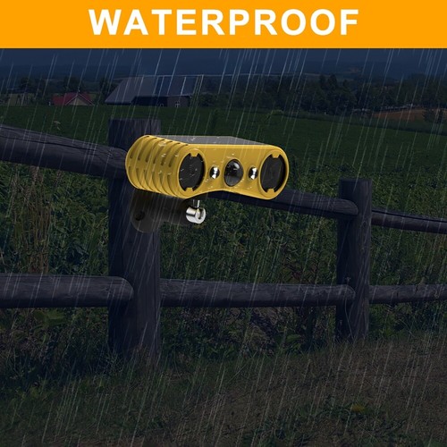 Solar Motion Sensor Alarm Outdoor Waterproof Farm Voice Security Siren Light - Picture 11 of 12
