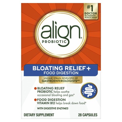 Align Probiotic Capsules Bloating Relief + Food Digestion, Daily Probiotic Suppl