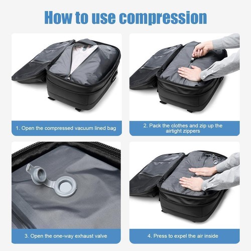 Vacpack Backpack, Expandable Backpack With Vacuum Compression HOT C4K7 - Picture 15 of 19