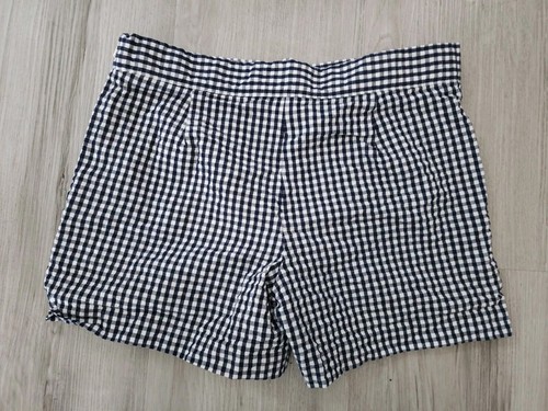 janie and jack new size 10 Black seersucker Gingham shorts Adjustable - Picture 4 of 9