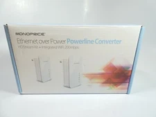 Monoprice Ethernet Over Power Adapter - Powerline 200M Ethernet Bridge