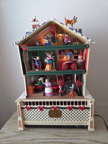 Vintage Mr. Christmas Santas Musical Workshop Working Lights Motion Music NICE!! - Picture 2 of 21