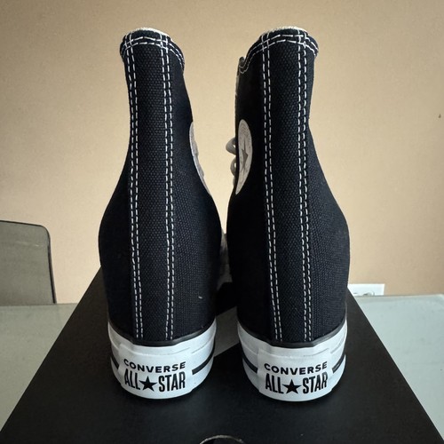 Womens Converse CHUCK TAYLOR ALL STAR WEDGE PLATFORM HI 'BLACK/WHITE' US Size 6 - Picture 3 of 6