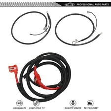 Fit 1994-1997 Ford 7.3L Powerstroke Diesel Battery Cable Kit Positive & Negative