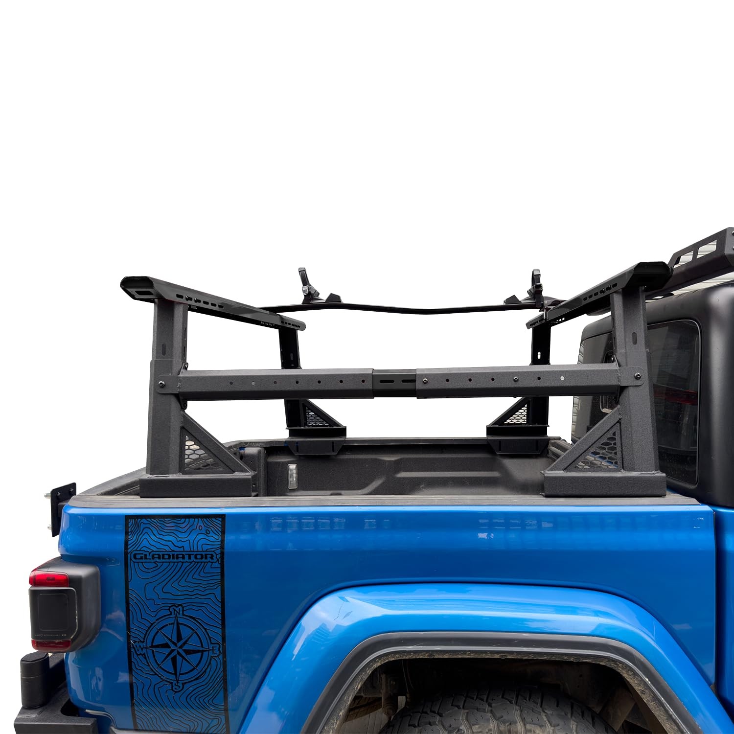 Universal Heavy Duty fruck Bed Rack - Adjustable Height Extendable Aluminum