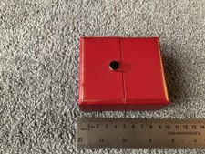 Red Faux Leather Jewellery Gift Box - Bangle/Watch