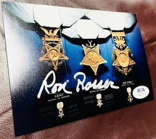 RONALD ROSSER Medal of Honor SIGNED 4x6 Photo PSA/DNA MOH