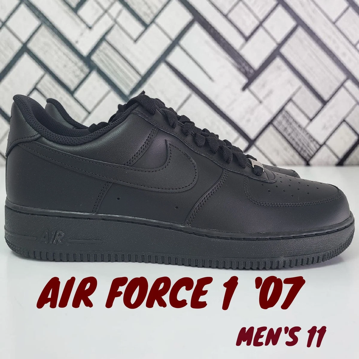 Nike Air Force 1 '07 Low Triple Black for Sale - Authenticity