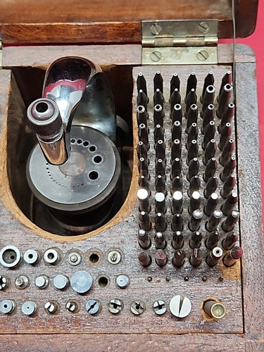 1925 Pt Watchmakers K&D Kendrick Davis No.18 Inverto Deluxe Staking Set In Case! - Bild 12 von 24