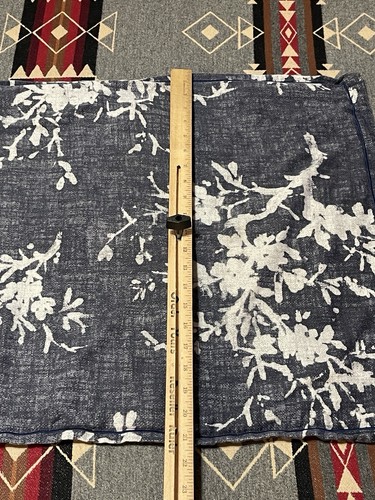 RALPH LAUREN Eva Botanical Shams King Size Blue Floral Set of 2 Pillow Cases T22 - Picture 3 of 6