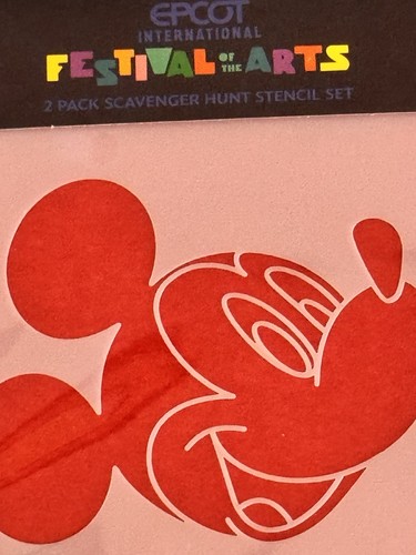 Disney Epcot Festival of the Arts Scavenger Hunt Figment Mickey Minnie Stencils - Bild 9 von 9