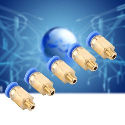 5x 3D Printer Accessory PC4-M6 Straight Through Pneumatic Joint Outer Diamet NEW - Afbeelding 2 van 7
