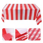 Red and White Striped Tablecloth Decoration Dining Cover