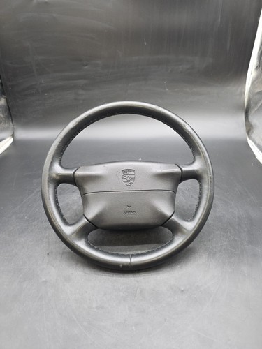 98-05 PORSCHE BOXSTER 986 CARRERA 996 911 993 ? STEERING WHEEL BLACK SW4-953 - Picture 2 of 20