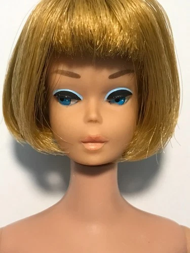 Vintage Barbie VERY PRETTY Ash Blonde AMERICAN GIRL HEAD - EUC    (1960s)