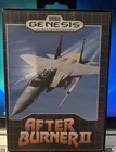 After Burner II 2 (Sega Genesis, 1990) Complete Manual Case Cartridge PICS!!