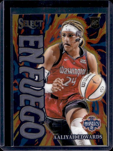 2024 Select WNBA Aaliyah Edwards En Fuego RC Rookie #1 Mystics