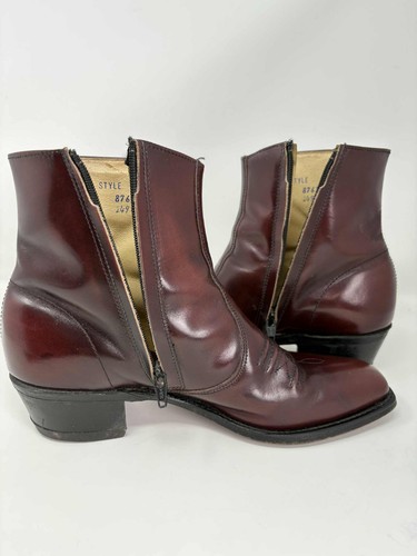 Vintage Sears 60er - 70er Jahre Leder Cowboy Western Stiefeletten BEATLE Boots, 9,5 D - Bild 12 von 17