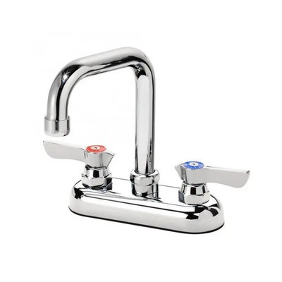 Krowne 11-435L 4.5'' Double Bend Deck Mount Faucet With 4'' Centers