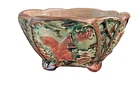 ANTIQUE WELLER POTTERY WOODCRAFT SQUIRREL FOOTED BOWL 1920s ART PLANTER 6''