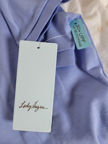 Lady Hagan Neu mit Etikett Damen XL Polo Kurzarm UV-Blockierung 30+ UPF Golf Tennis Sport - Bild 16 von 17