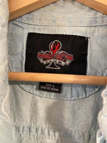 Chaleco Club Motociclista Para Hombre Grande Denim Gráfico Envejecido Myrtle Playa Bicicleta Rally - Imagen 3 de 7