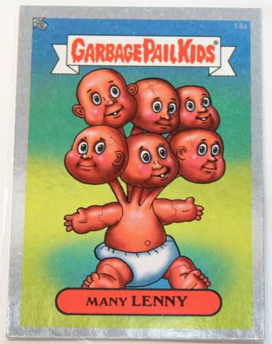 GARBAGE PAIL KIDS 2003 ANS1 "SILVER" Glossy Card #14a "Many Lenny"